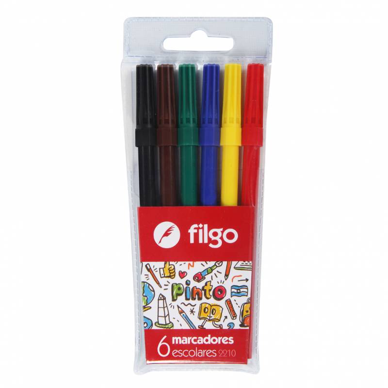 MARCADORES ESC PINTO X6  ESTUCHE