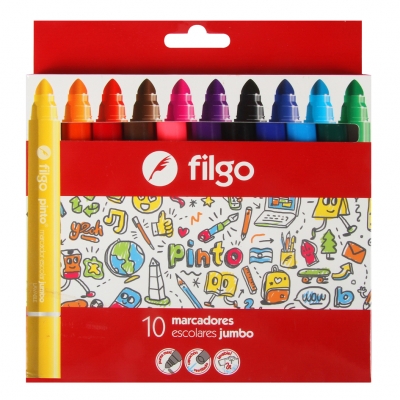 MARCADORES ESC JUMBO X10 EN CAJA