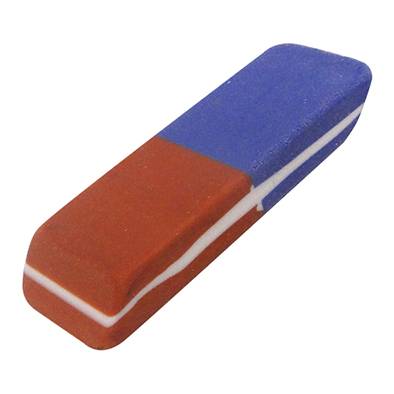 GOMA DE BORRAR        AZUL/ROJA