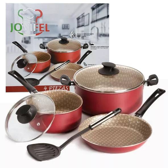 BATERIA 4 PIEZAS COCINA