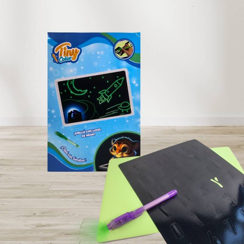TABLET DE DIBUJO NEON BRILLA E/OSCURIDAD