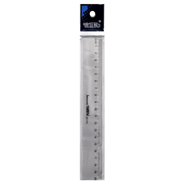 REGLA DE 20CM ACRILICO EN BOLSA INDIVID