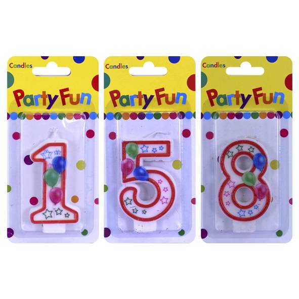 VELAS DE CUMPLE NUMEROS 14X7 BLISTER