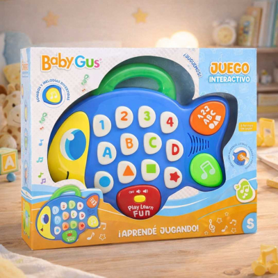 PECESITO INTERACTIVO P/BEBES C/LUZ Y  SONIDO