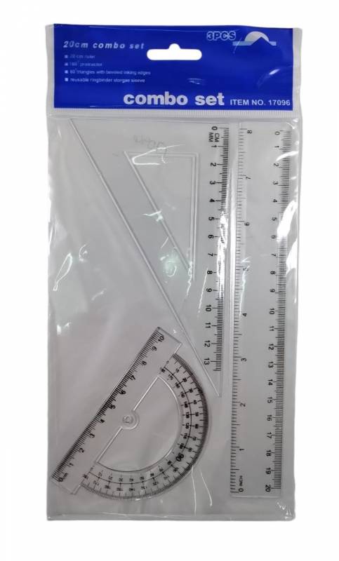 SET DE GEOMETRIA X  20CM