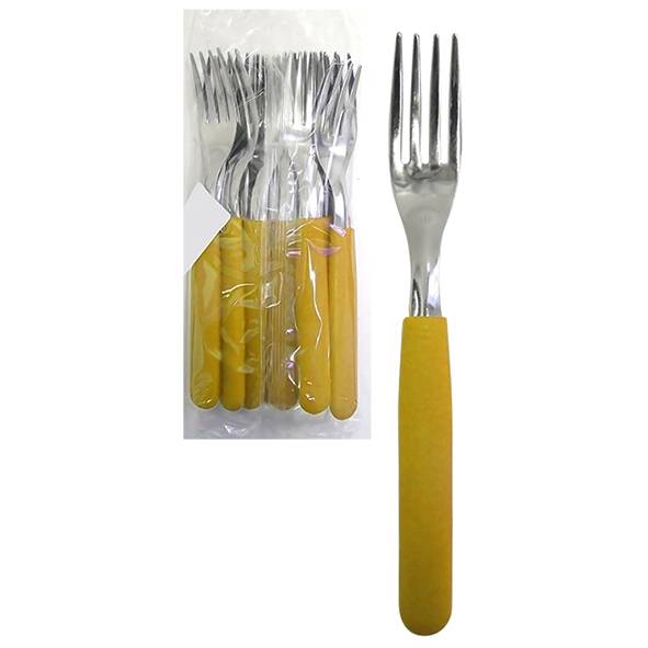 TENEDOR X12 AMARILLO