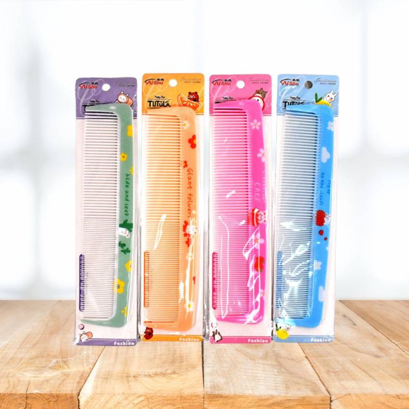 PEINE COLORES PASTEL GDE BL