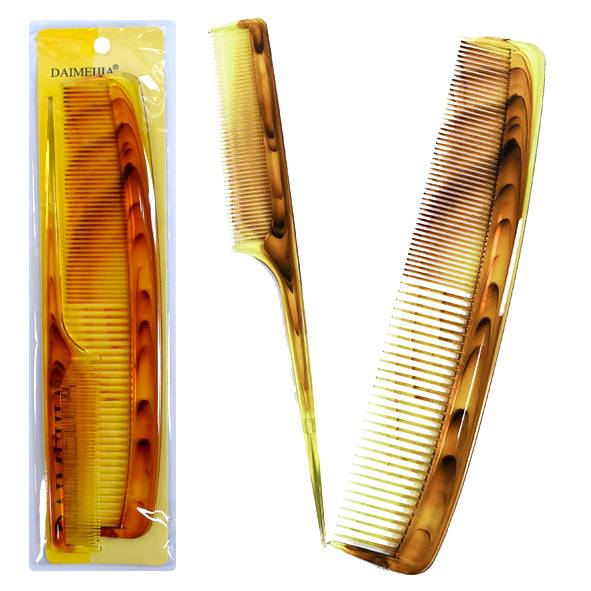 SET DE PEINE X2 CAREY DE 22CM EN BLISTER