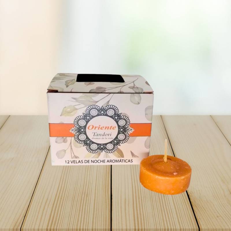VELAS DE NOCHE AROM X12 CAJITA