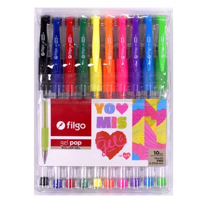 BOLIGRAFO GEL POP X10