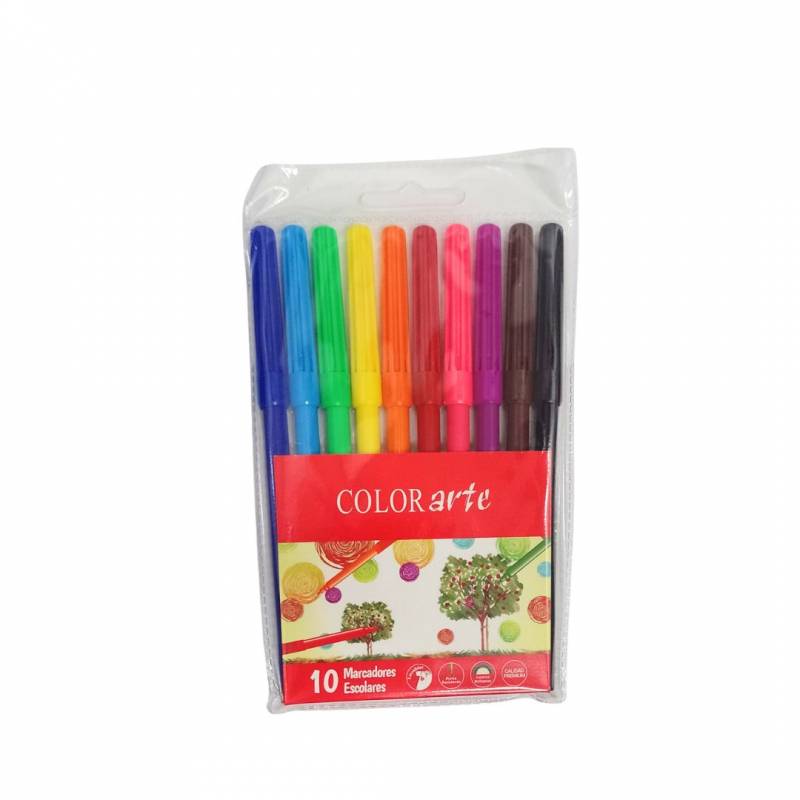 MARCADORES X 10 COLORARTE ESTUCHE