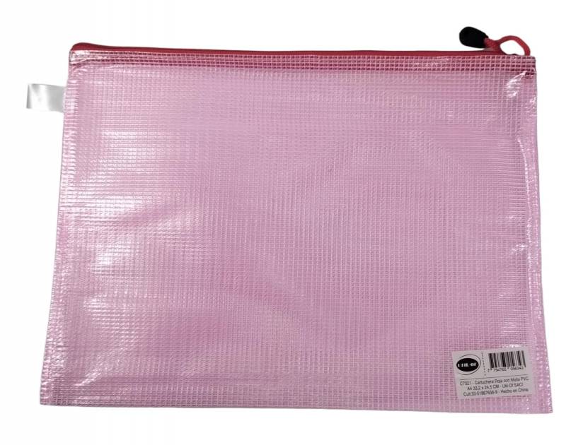 SOBRE C/CIERRE A4 ROJO