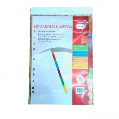 SEPARADORES PLAST LENGUETAS OF COLOR