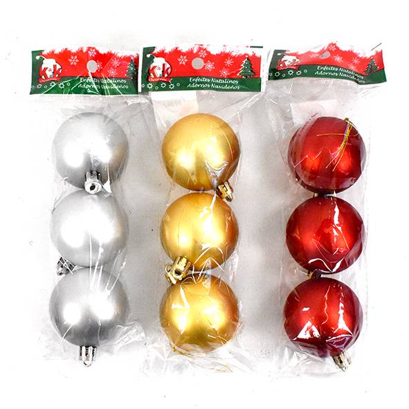 Bolas 5Cm X3 Plast Frosti