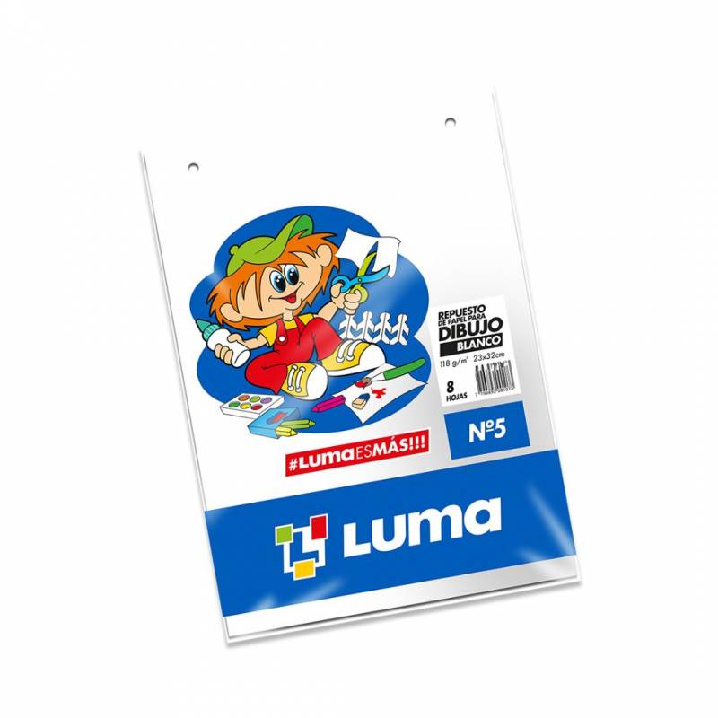 REPUESTO DIBUJO N5 BLANCO 8H LUMA