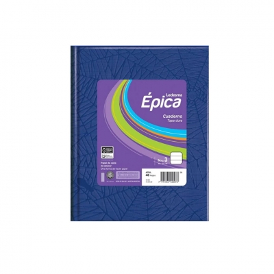CUAD T/D EPICA 16X21 FORR AZUL 48HJ RAY