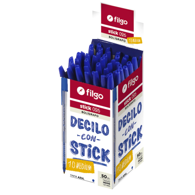 BOLIGRAFO STICK 1.0 AZUL