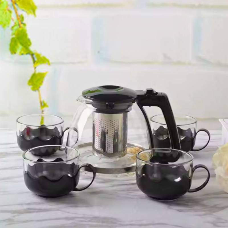 CAFETERA + TAZAS 5PZS