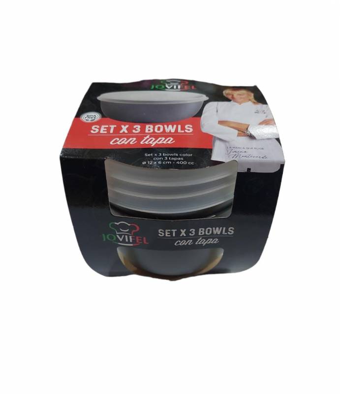 HERMETICOS 12CM GRIS SET X3