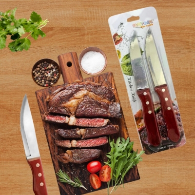 SET CUCHILLO T/AMERICANO MGO MADERA X2