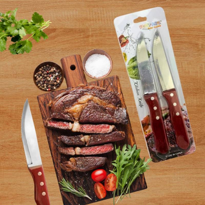 SET CUCHILLO T/AMERICANO MGO MADERA X2