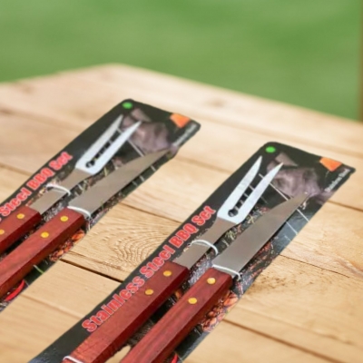 SET ASADO ACERO INOXIDABLE CUCH/TENE