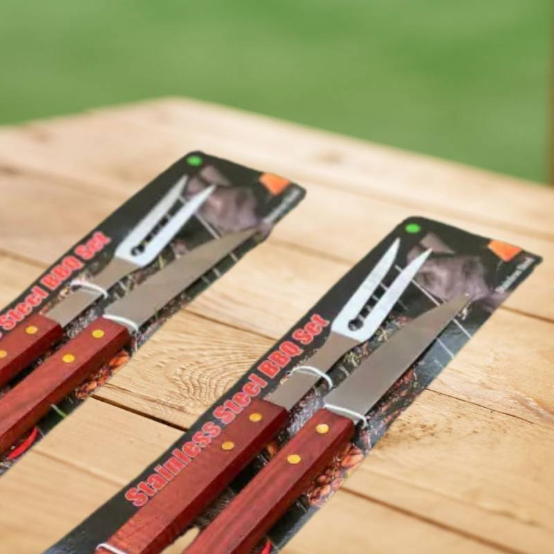 SET ASADO ACERO INOXIDABLE CUCH/TENE