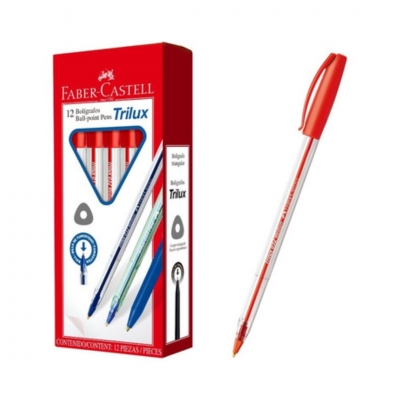 BOLIGRAFO FABER CASTELL TRILUX 35F ROJO