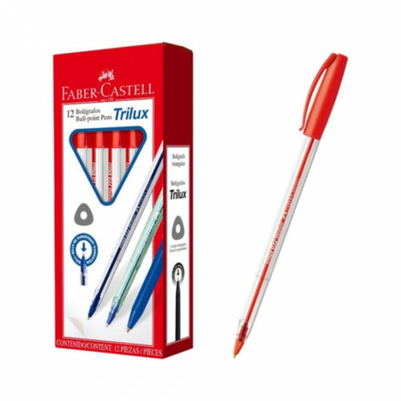 BOLIGRAFO FABER CASTELL TRILUX 35F ROJO