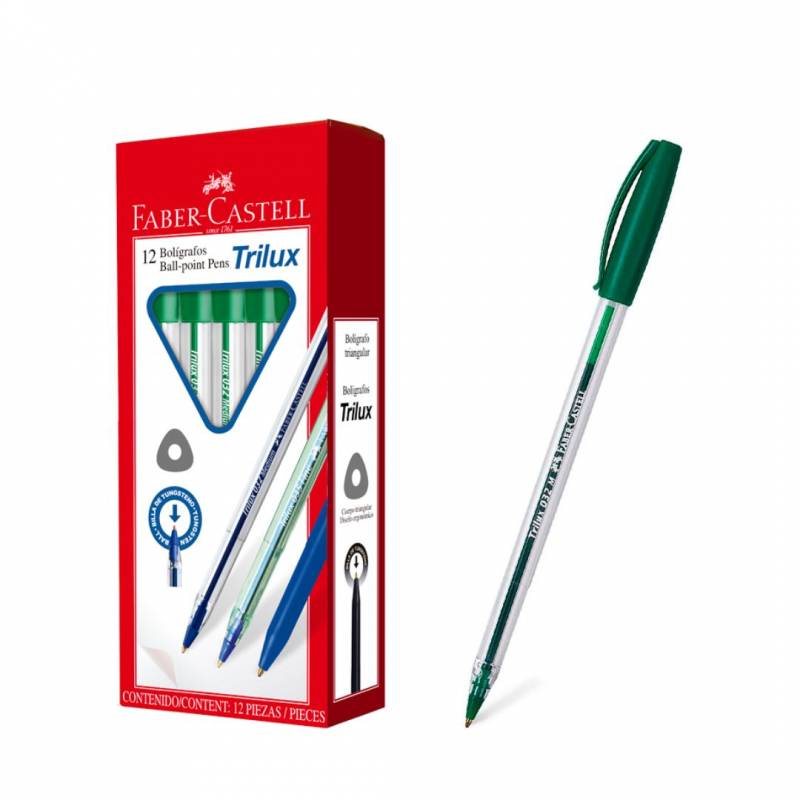 BOLIGRAFO FABER CASTELL TRILUX 35F VERDE