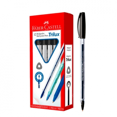 BOLIGRAFO FABER CASTELL TRILUX 35F NEGRO