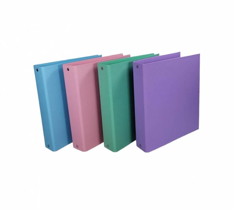 CARPETA PVC 3X40 COLORES PASTELES