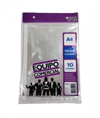 FOLIO COMERCIAL A4 X10 CLASICO