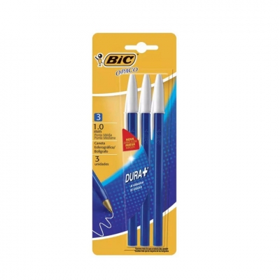 BOLIGRAFO OPACO AZUL BLISTER X3