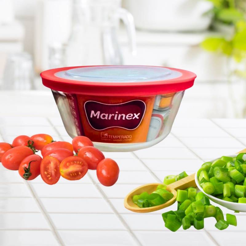 BOWL RED 1.2L C/TAPA PLAST PRACTICA