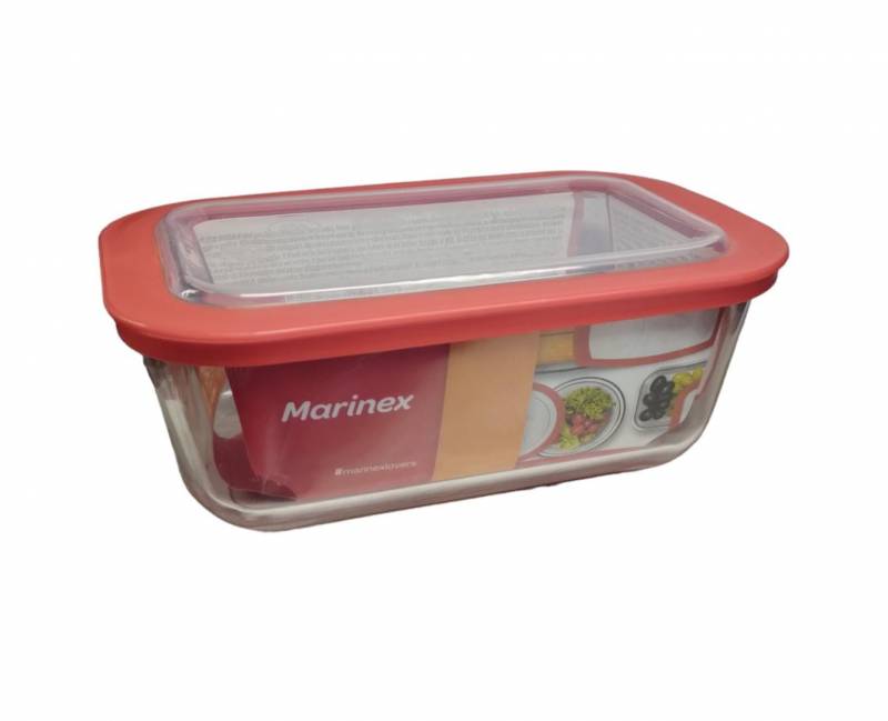 FUENTE RECT 750ML C/TAPA PLAST PRACTICA