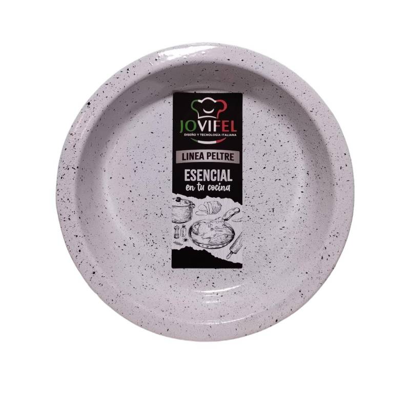 PLATO HONDO ENLOZ BCO 23.5CM