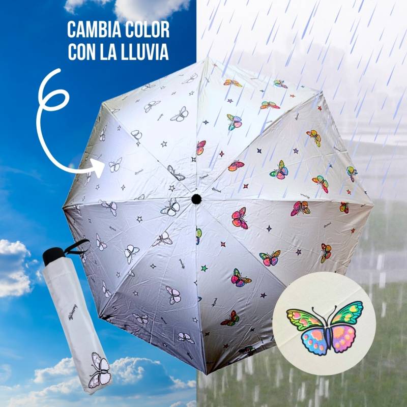 PARAGUAS 58CM CAMBIA COLOR