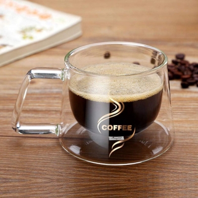 TAZA DOBLE VIDRIO    200ML COFFEE