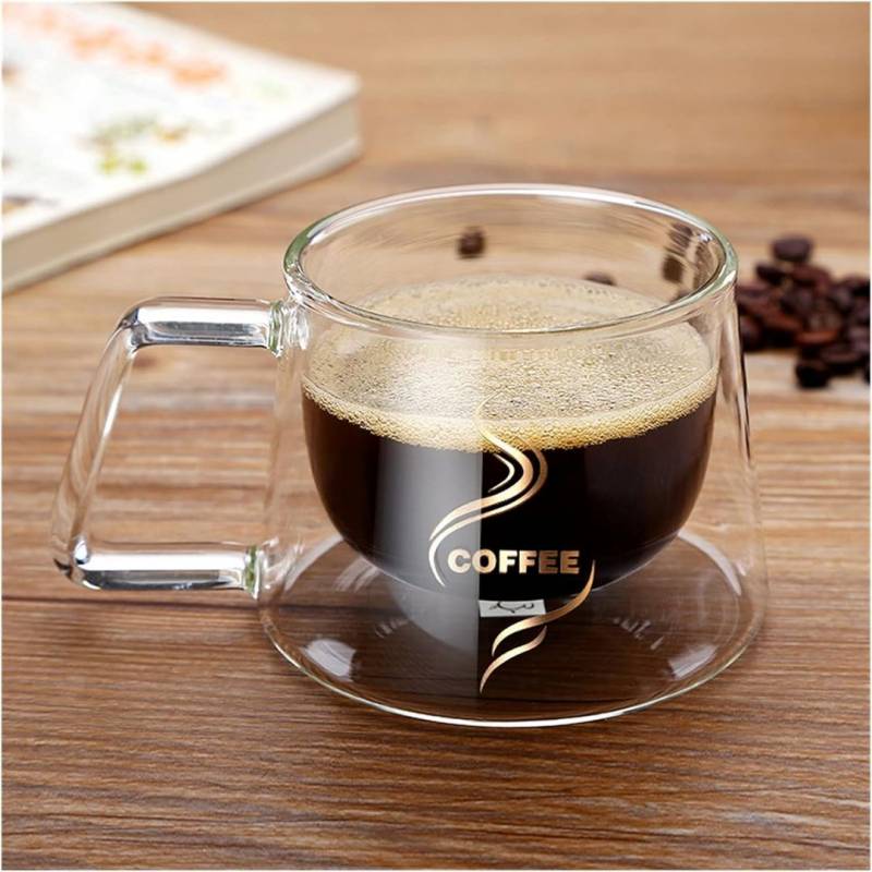 TAZA DOBLE VIDRIO     250ML COFFEE