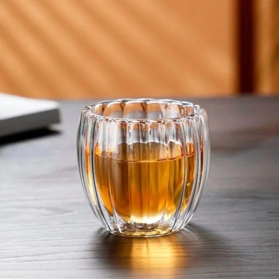 TAZA DOBLE VIDRIO    250ML FACETA S/ASA