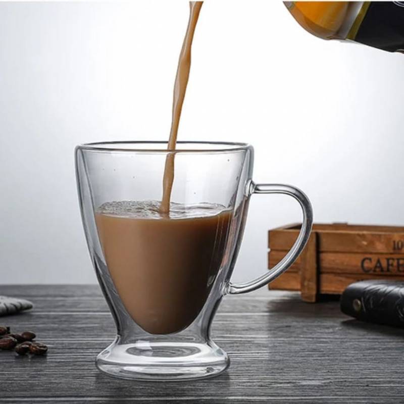 TAZA DOBLE VIDRIO    BOMBE 200ML