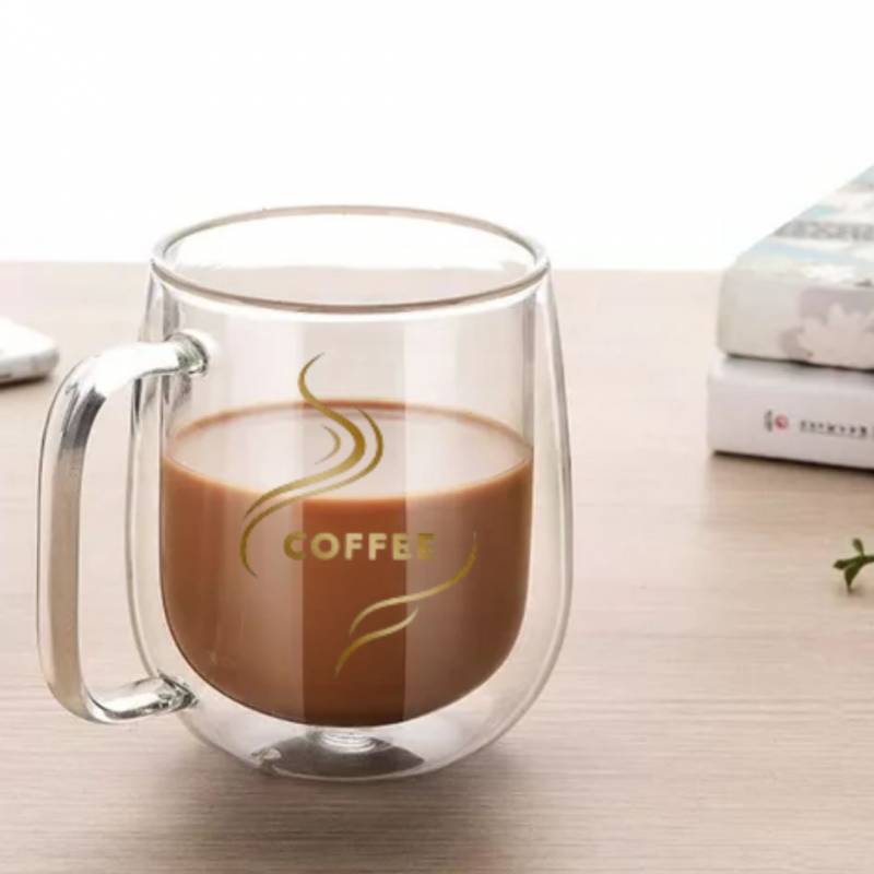 TAZA DOBLE VIDRIO    250ML COFFEE