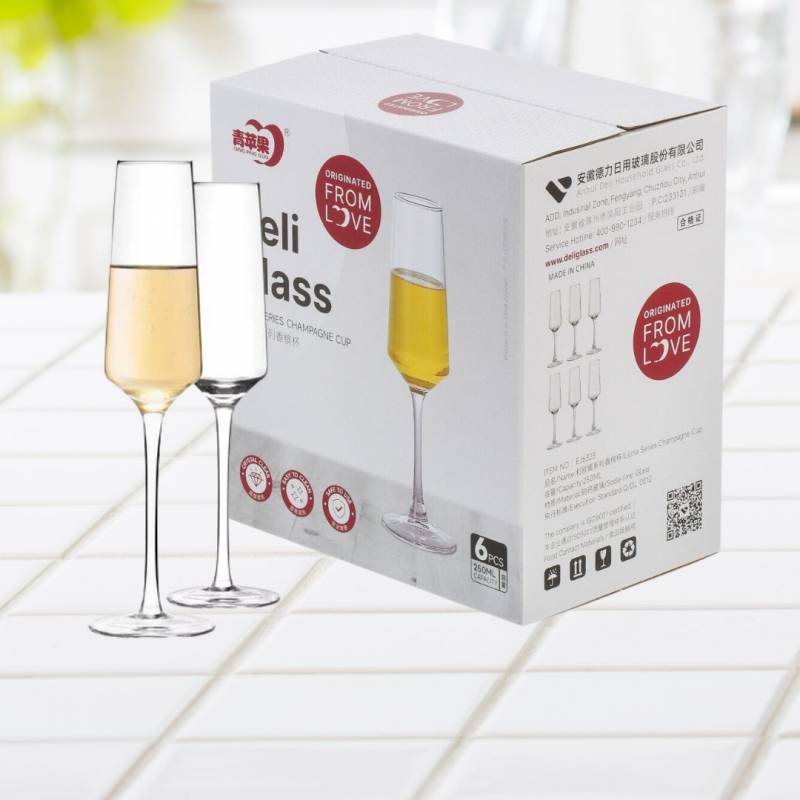 COPA CHAMPAGNE 250ML X6