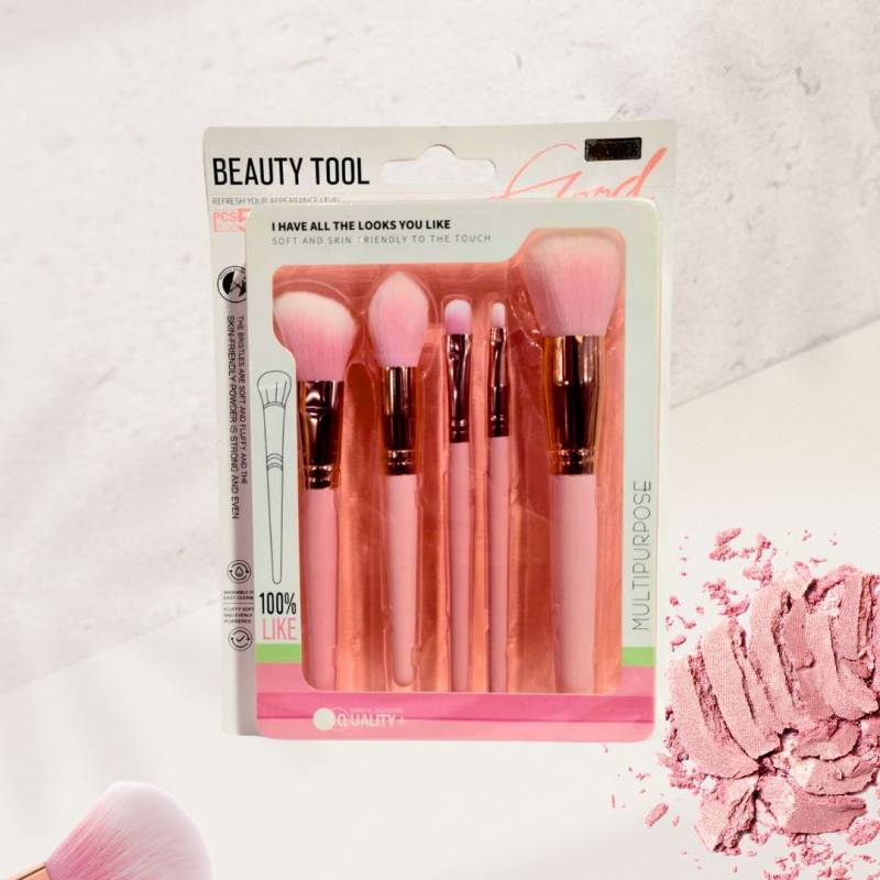 MAQUILLAJE  SET X5 DE BROCHAS