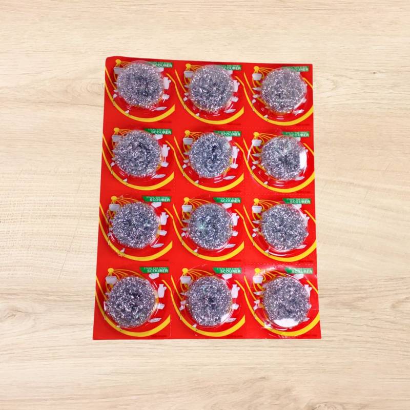 ESPONJA DE ACERO 12PZS