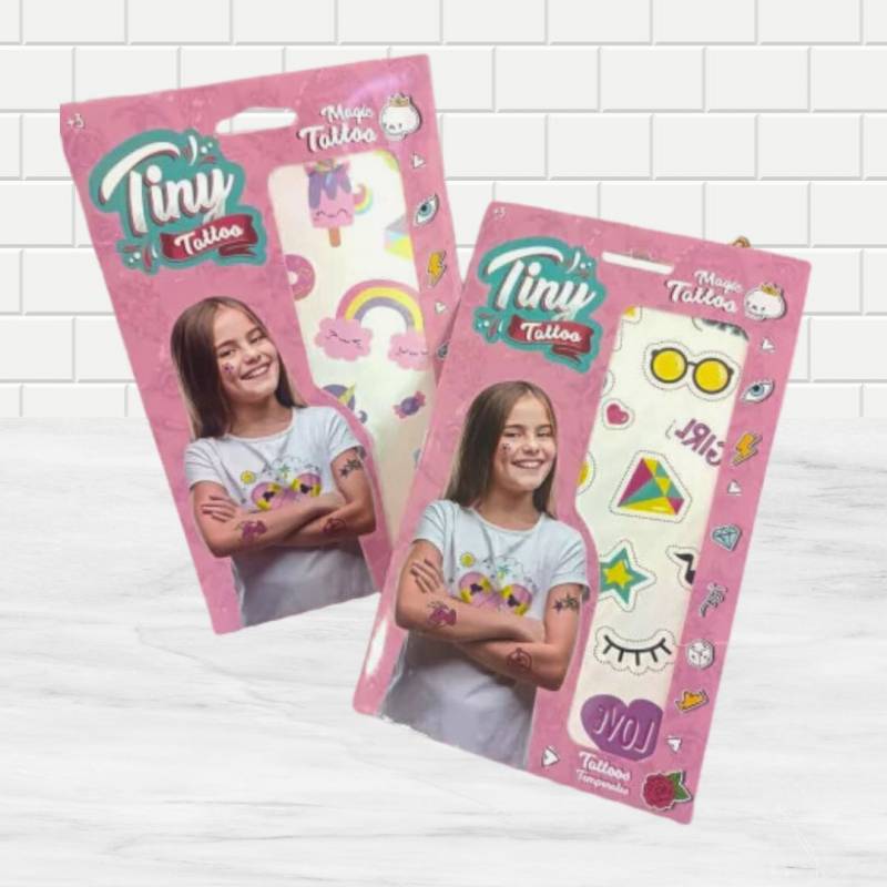 SET DE TATUAJES TINY NENA 8 MODELOS