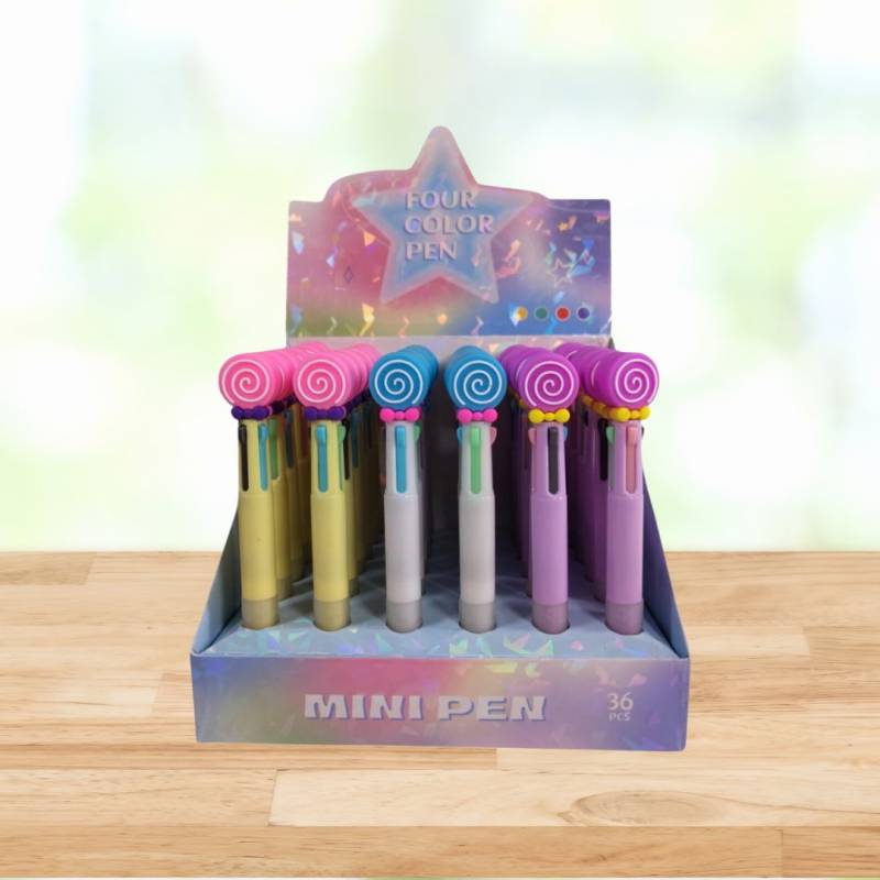 BIROME DIVERTIDA PALETAS 4 COLORES