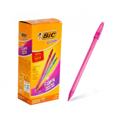 BOLIGRAFO CRISTAL FSH ROSA