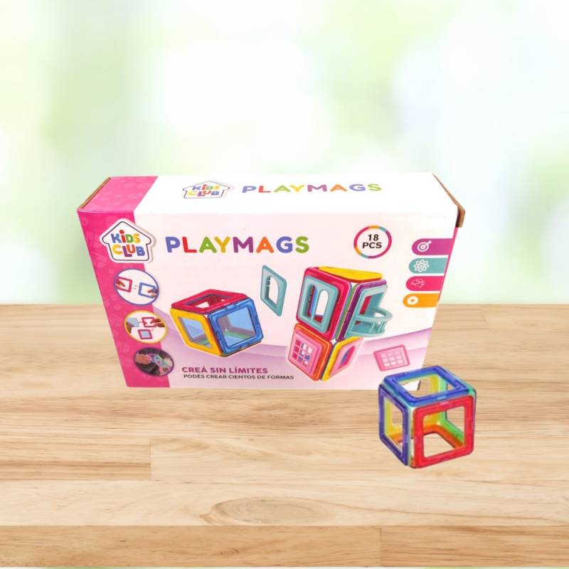 JUEGO DE BLOQUES     MAGNETICOS 18PZS